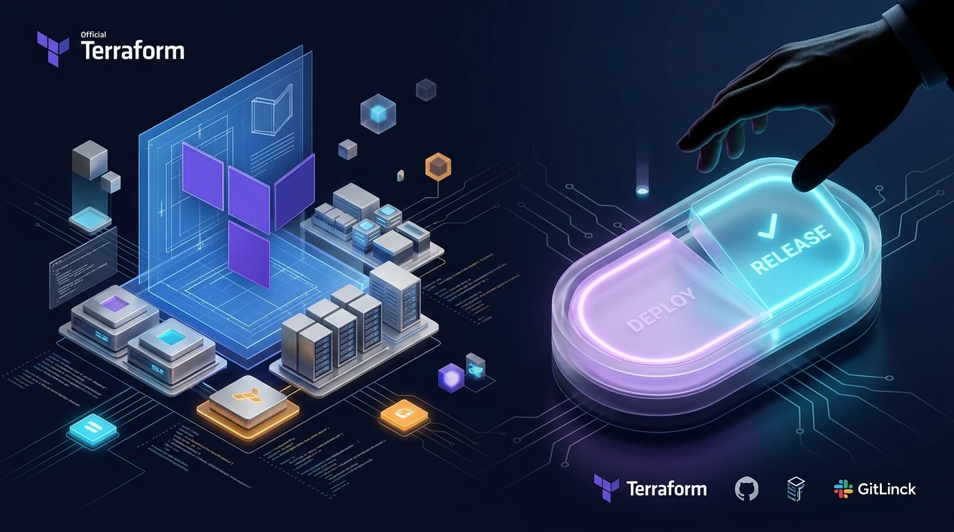 Terraform como blueprint y Feature Flag como interruptor ejecutivo